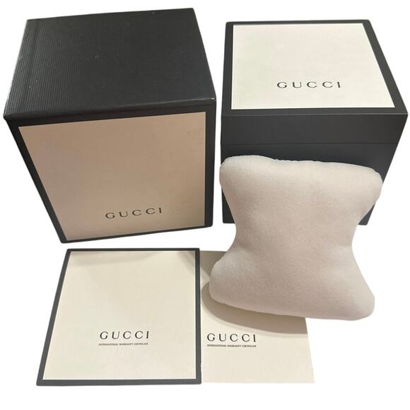 Brand New Original Gucci EMPTY Watch BOX W/Pillow For Watch & warr. certificate - Picture 1 of 6